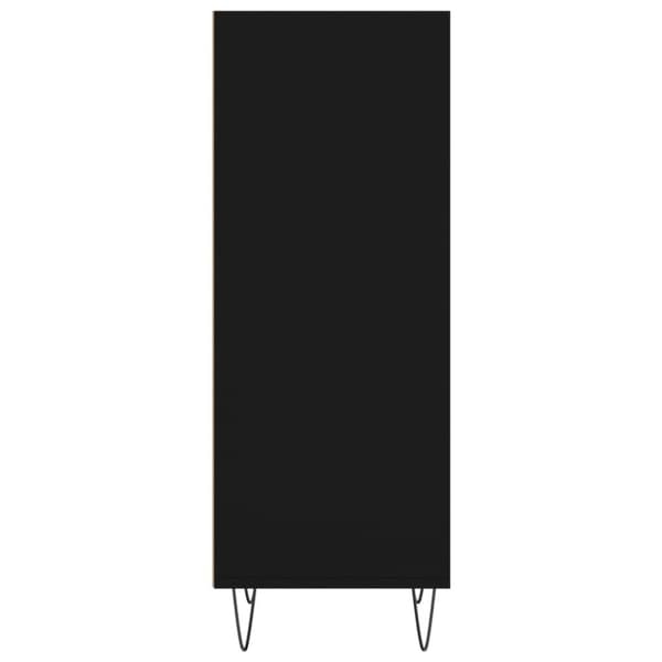 vidaXL Skjenk svart 34,5x32,5x90 cm konstruert tre