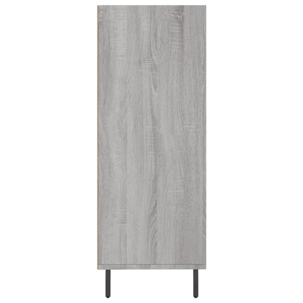 vidaXL Hylle grå sonoma 69,5x32,5x90 cm konstruert tre