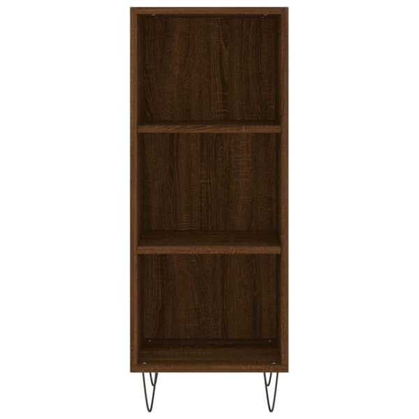 vidaXL Skänk brun ek 34,5x32,5x90 cm konstruerat trä