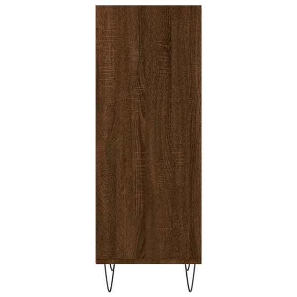 vidaXL Skänk brun ek 34,5x32,5x90 cm konstruerat trä