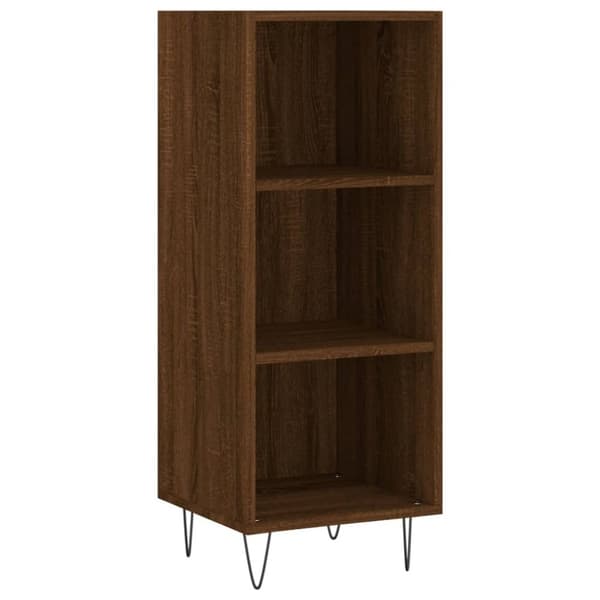 vidaXL Senkki ruskea tammi 34,5x32,5x90 cm tekninen puu