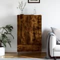 Miniatyrbilde 2 av 11: vidaXL Highboard røkt eik 69,5x31x115 cm konstruert tre