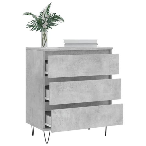 vidaXL Senkki betoninharmaa 60x35x70 cm tekninen puu