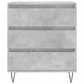 Pikkukuva 5 / 11: vidaXL Senkki betoninharmaa 60x35x70 cm tekninen puu