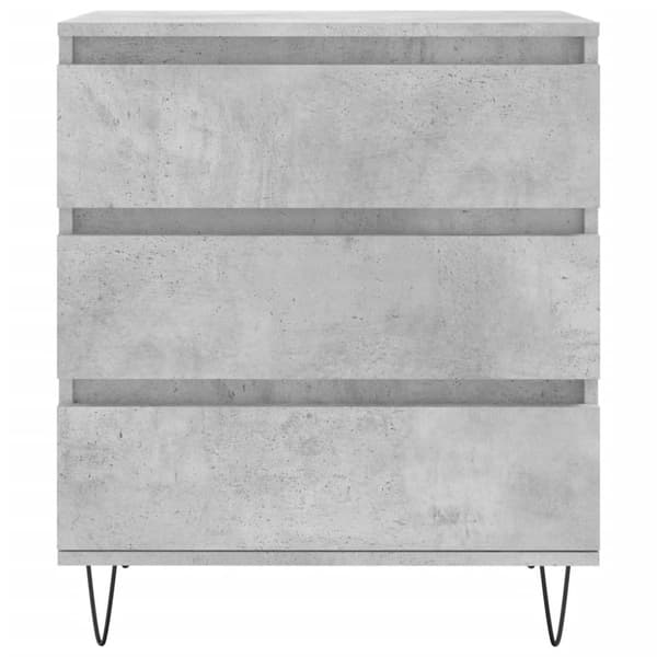 vidaXL Senkki betoninharmaa 60x35x70 cm tekninen puu