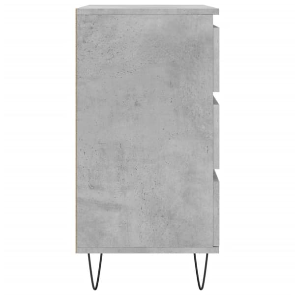 vidaXL Senkki betoninharmaa 60x35x70 cm tekninen puu