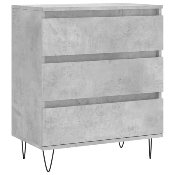 vidaXL Senkki betoninharmaa 60x35x70 cm tekninen puu