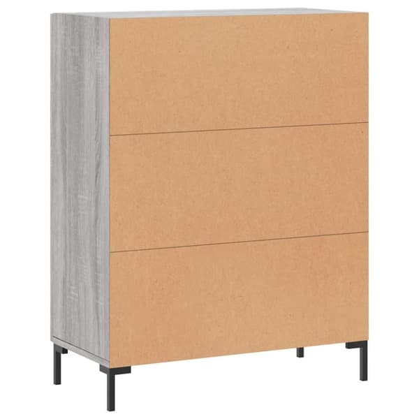 vidaXL Senkki harmaa Sonoma 69,5x34x90 cm tekninen puu