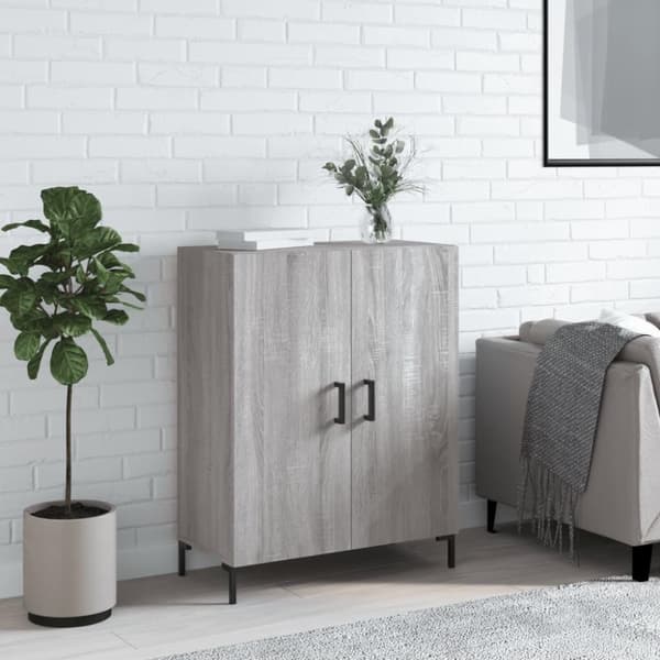 vidaXL Senkki harmaa Sonoma 69,5x34x90 cm tekninen puu