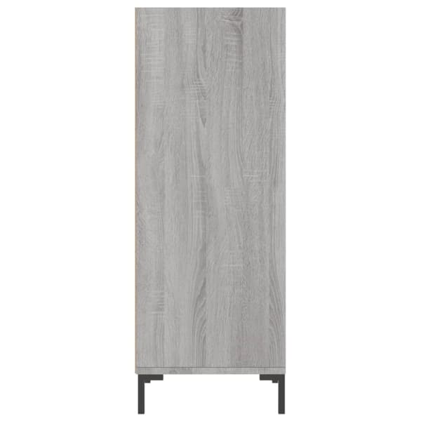 vidaXL skænk 34,5x32,5x90 cm konstrueret træ grå sonoma-eg