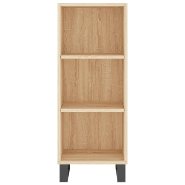 vidaXL Skjenk sonoma eik 34,5x32,5x90 cm konstruert tre