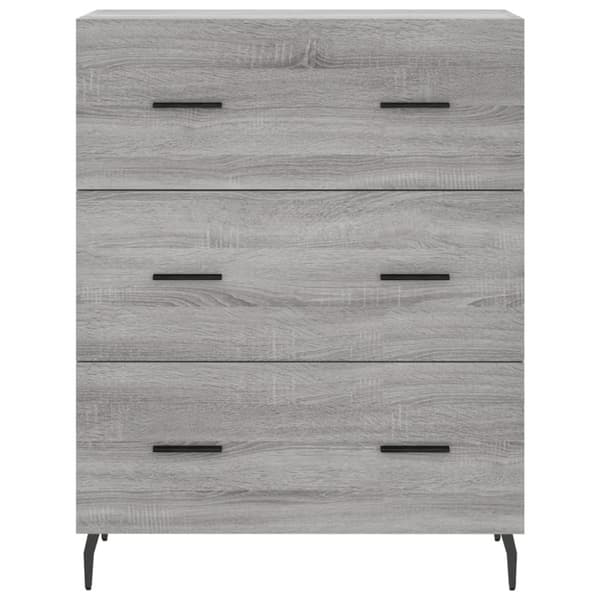 vidaXL Senkki harmaa Sonoma 69,5x34x90 cm tekninen puu