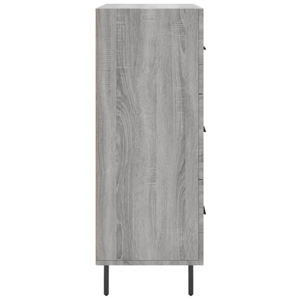 vidaXL Senkki harmaa Sonoma 69,5x34x90 cm tekninen puu