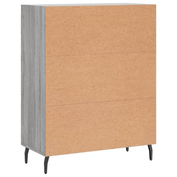 vidaXL Senkki harmaa Sonoma 69,5x34x90 cm tekninen puu