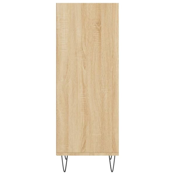 vidaXL Skjenk sonoma eik 34,5x32,5x90 cm konstruert tre