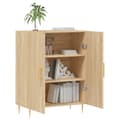 Miniatyrbilde 4 av 11: vidaXL Skjenk sonoma eik 69,5x34x90 cm konstruert tre