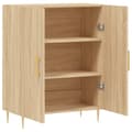Miniatyrbilde 6 av 11: vidaXL Skjenk sonoma eik 69,5x34x90 cm konstruert tre