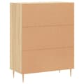 Miniatyrbilde 8 av 11: vidaXL Skjenk sonoma eik 69,5x34x90 cm konstruert tre