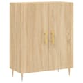 Miniatyrbilde 1 av 11: vidaXL Skjenk sonoma eik 69,5x34x90 cm konstruert tre