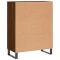 Miniatyrbilde 8 av 11: vidaXL Skjenk brun eik 69,5x34x90 cm konstruert tre