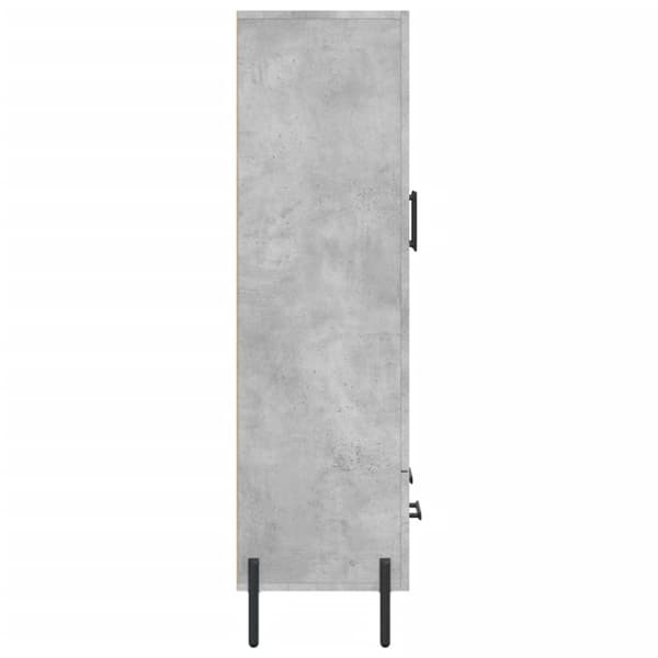 vidaXL skab 69,5x31x115 cm konstrueret træ betongrå
