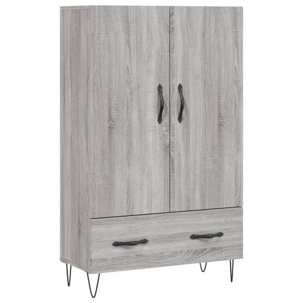 vidaXL Highboard grå sonoma 69,5x31x115 cm konstruert tre