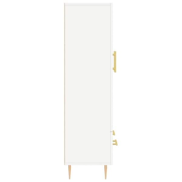 vidaXL skab 69,5x31x115 cm konstrueret træ hvid