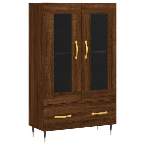 vidaXL skab 69,5x31x115 cm konstrueret træ brun sonoma-eg