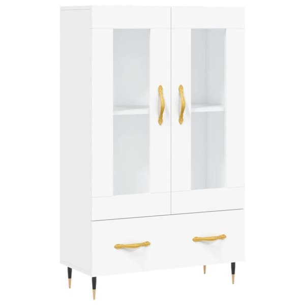 vidaXL skab 69,5x31x115 cm konstrueret træ hvid