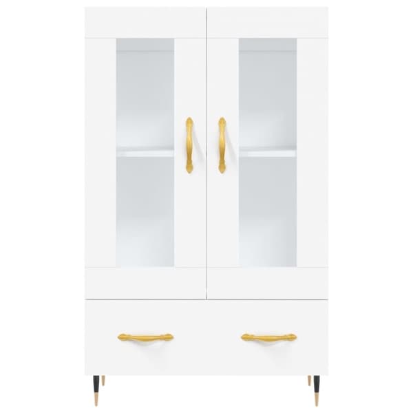 vidaXL Högskåp vit 69,5x31x115 cm konstruerat trä