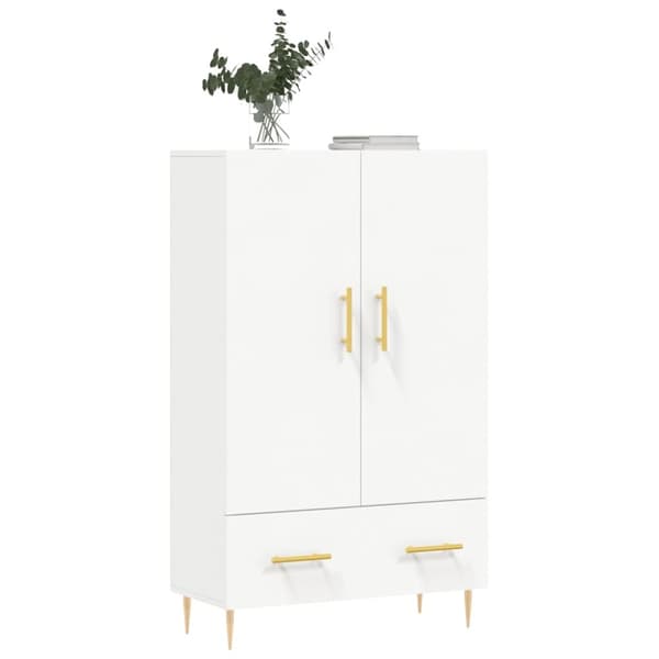 vidaXL Highboard hvit 69,5x31x115 cm konstruert tre