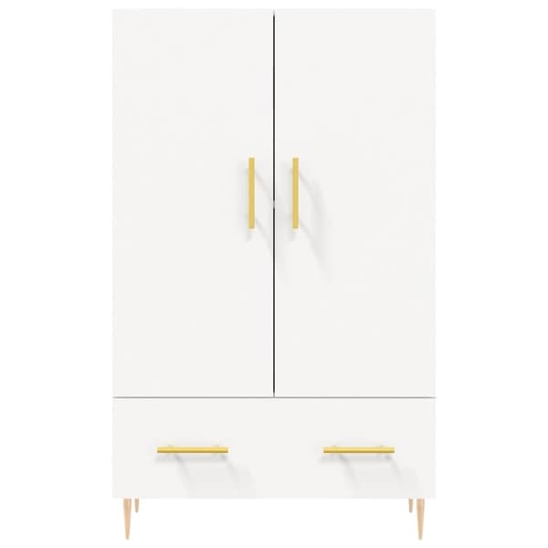 vidaXL Highboard hvit 69,5x31x115 cm konstruert tre