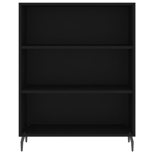 vidaXL Hylle svart 69,5x32,5x90 cm konstruert tre