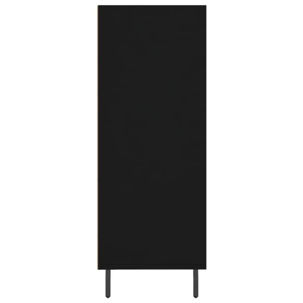 vidaXL Hylle svart 69,5x32,5x90 cm konstruert tre