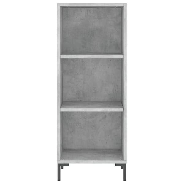 vidaXL Senkki betoninharmaa 34,5x32,5x90 cm tekninen puu