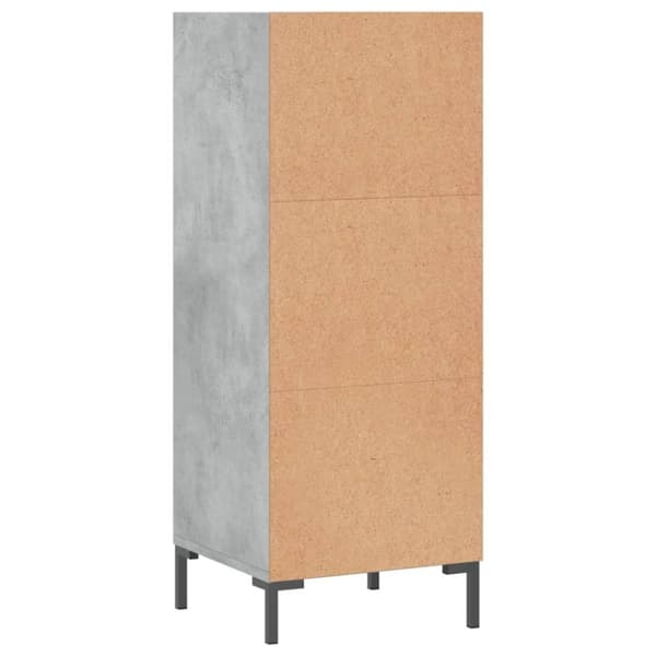 vidaXL Senkki betoninharmaa 34,5x32,5x90 cm tekninen puu