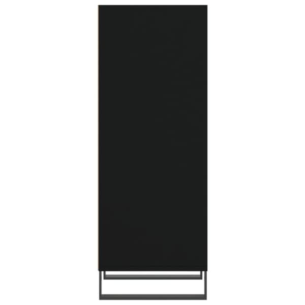 vidaXL skænk 34,5x32,5x90 cm konstrueret træ sort