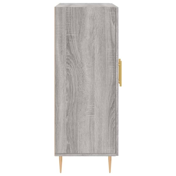 vidaXL skænk 69,5x34x90 cm konstrueret træ grå sonoma-eg