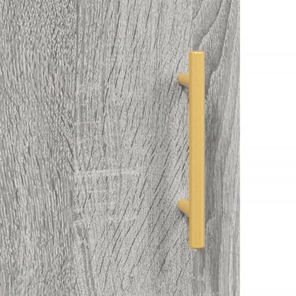 vidaXL skænk 69,5x34x90 cm konstrueret træ grå sonoma-eg