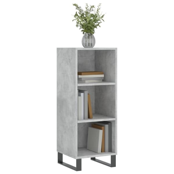 vidaXL Senkki betoninharmaa 34,5x32,5x90 cm tekninen puu
