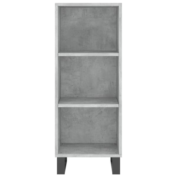 vidaXL Senkki betoninharmaa 34,5x32,5x90 cm tekninen puu