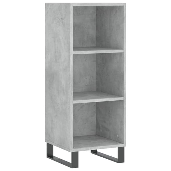 vidaXL Senkki betoninharmaa 34,5x32,5x90 cm tekninen puu