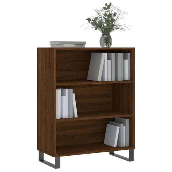 vidaXL skab 69,5x32,5x90 cm konstrueret træ brun sonoma-eg
