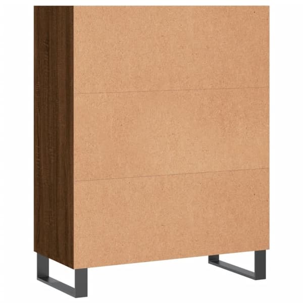 vidaXL skab 69,5x32,5x90 cm konstrueret træ brun sonoma-eg