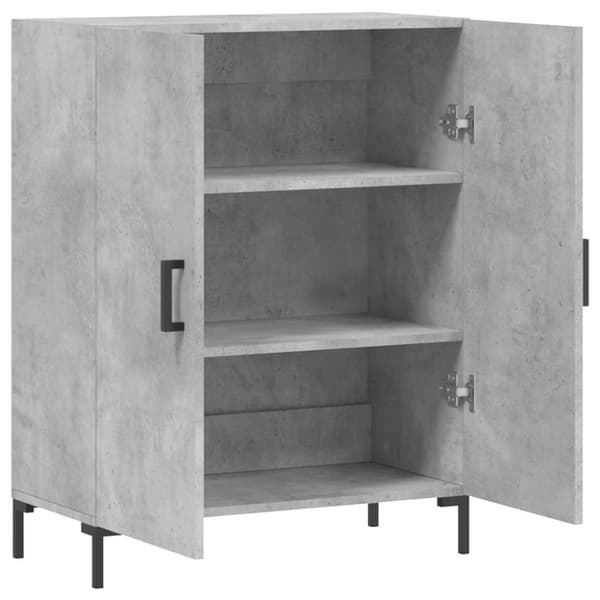 vidaXL Senkki betoninharmaa 69,5x34x90 cm tekninen puu