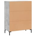 Pikkukuva 8 / 11: vidaXL Senkki betoninharmaa 69,5x34x90 cm tekninen puu