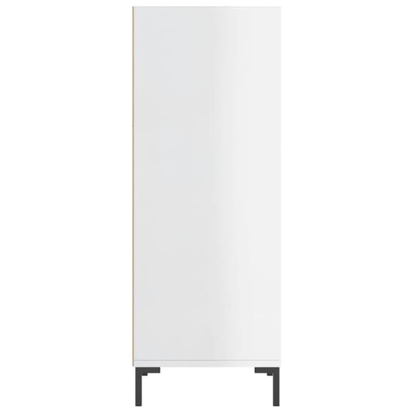 vidaXL Skåp vit högglans 34,5x32,5x90 cm konstruerat trä