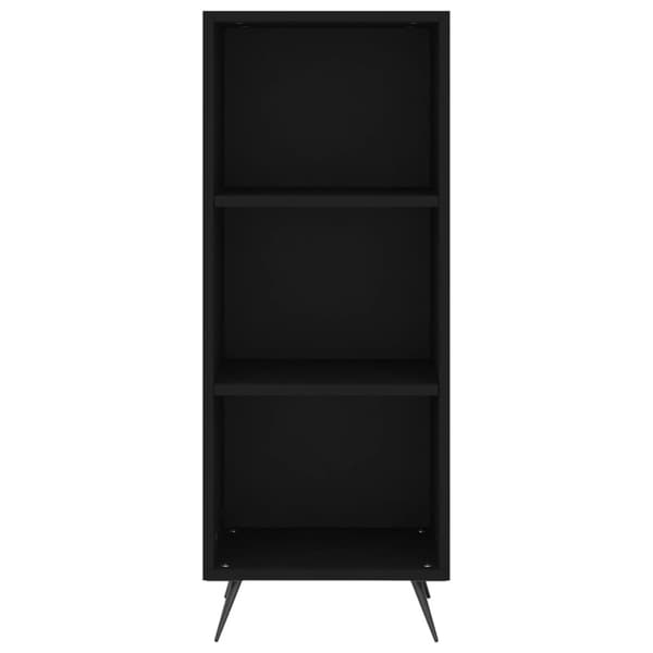 vidaXL hyldeskab 34,5x32,5x90 cm konstrueret træ sort