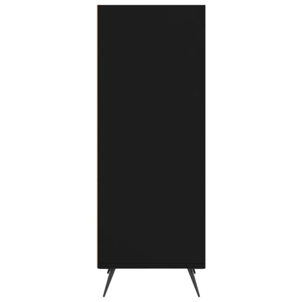 vidaXL hyldeskab 34,5x32,5x90 cm konstrueret træ sort