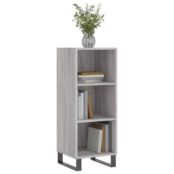 vidaXL Senkki harmaa Sonoma 34,5x32,5x90 cm tekninen puu